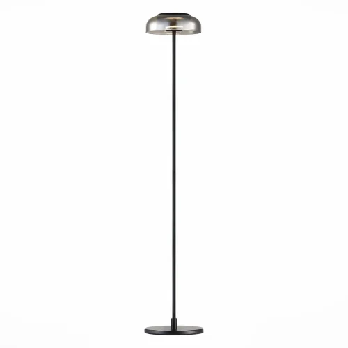Торшер LED Lazio SL6002.405.01 ST-Luce  серый чёрный 1 лампа, основание чёрное в стиле хай-тек современный
