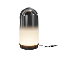 Настольная лампа LED MOD488TL-L8B3K Fable Maytoni дымчатая чёрная на 1 лампу, основание чёрное металл в стиле современный 