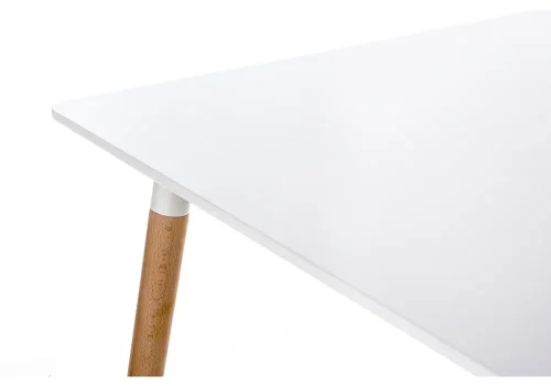 Стол Table 110 white / wood 15356 Woodville столешница белая из мдф фото 2