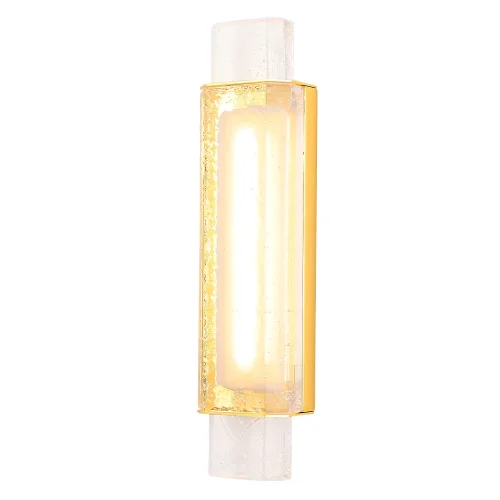 Бра LED CARAMELO AP12W LED Crystal Lux прозрачный на 1 лампа, основание золотое в стиле современный  фото 2