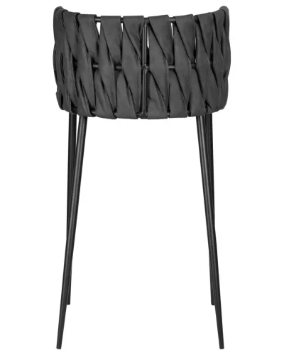 Набор 4 шт Стул барный DOBRIN AMELIA (серая ткань (F-48), темно-серый винтажный PU (MF-12)) цвет сиденья серая ткань (F-48), цвет спинки темно-серый винтажный PU (MF-12), цвет основания черный Dobrin, серый/ткань экокожа, ножки/металл/, размеры - *980**** фото 6 Набор 4 шт Стул барный DOBRIN AMELIA (серая ткань (F-48), темно-серый винтажный PU (MF-12)) цвет сиденья серая ткань (F-48), цвет спинки темно-серый винтажный PU (MF-12), цвет основания черный Dobrin, серый/ткань экокожа, ножки/металл/, размеры - *980**** фото 6