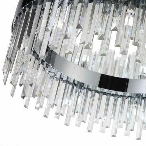Люстра подвесная Bafo SL1160.103.18 ST-Luce прозрачная на 18 ламп, основание хром в стиле современный  фото 6