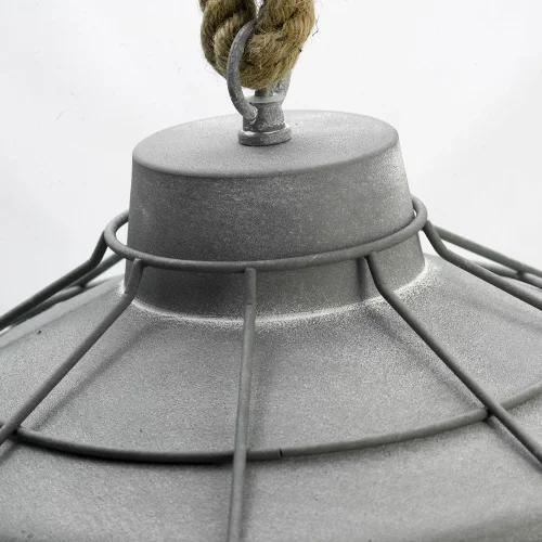 Светильник подвесной лофт Brentwood GRLSP-9878 Lussole серый 1 лампа, основание серое в стиле лофт  фото 5