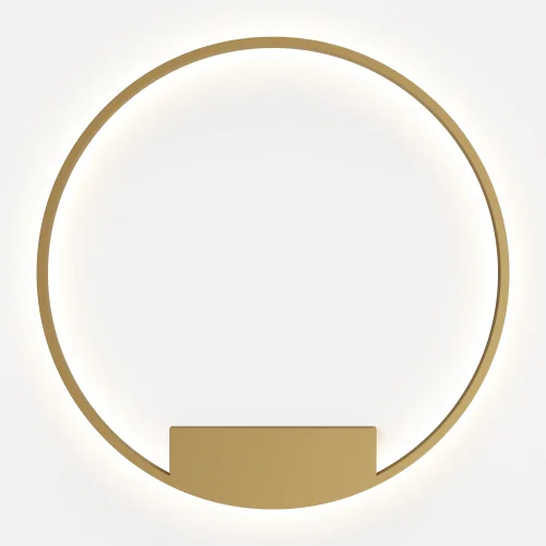 Бра LED Rim MOD058WL-L50BSK Maytoni латунь на 1 лампу, основание латунь в стиле минимализм хай-тек современный кольца фото 3