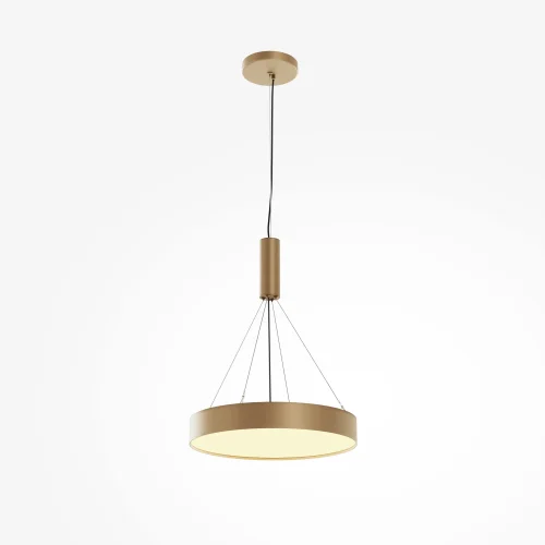 Светильник потолочный LED Zon C032CL-45W2.7K-RD-MG Maytoni белый на 1 лампу, основание матовое золото в стиле современный хай-тек круглый фото 6