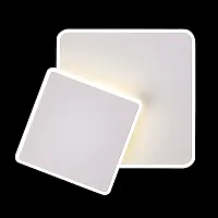Бра LED LAMPS 81111/1W Natali Kovaltseva белый 1 лампа, основание белое в стиле современный хай-тек квадраты