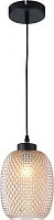Светильник подвесной Alice TL1210H-01BL Toplight бежевый 1 лампа, основание чёрное в стиле лофт современный выдувное