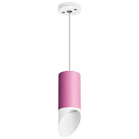 Светильник подвесной Rullo RP43236 Lightstar розовый 1 лампа, основание белое в стиле современный 