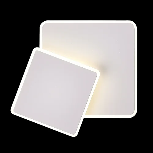 Бра LED LAMPS 81111/1W Natali Kovaltseva белый на 1 лампа, основание белое в стиле современный хай-тек квадраты