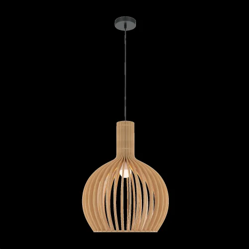 Светильник подвесной Roots MOD194PL-01W1 Maytoni бежевый коричневый на 1 лампу, основание чёрное в стиле современный лофт кантри фото 2