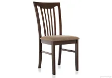 Cтул Гановер каппучино 1602 Woodville, бежевый/ткань, ножки/массив гевеи дерево/коричневый капучино, размеры - ****420*540 Cтул Гановер каппучино 1602 Woodville, бежевый/ткань, ножки/массив гевеи дерево/коричневый капучино, размеры - ****420*540