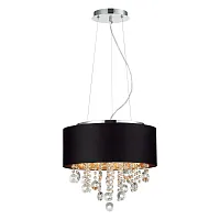 Светильник подвесной Lacchia SL1350.403.04 ST-Luce чёрный прозрачный 4 лампы, основание хром в стиле современный 