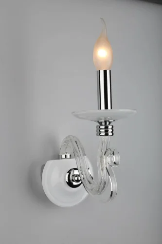 Бра Alvara OML-79301-01 Omnilux без плафона на 1 лампа, основание белое в стиле классический  фото 2