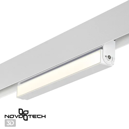 Трековый светильник для низковольтного шинопровода LED Flum 358538 Novotech белый для шинопроводов серии Flum фото 4