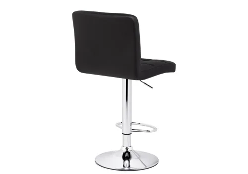 Барный стул Paskal black / chrome 15497 Woodville, чёрный/экокожа, ножки/металл/хром, размеры - *1090***430*530 фото 4