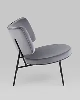 Кресло District Lounge велюр серый УТ000039114 Stool Group, /, ножки//, размеры - *750***680*800мм