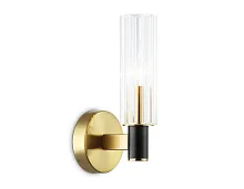 Бра LH55517 Ambrella light прозрачный на 1 лампу, основание чёрное в стиле современный 
