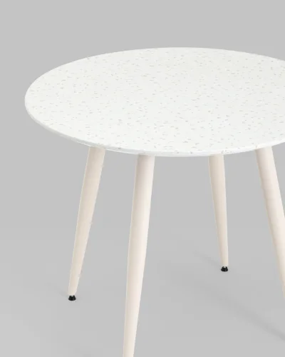 Стол обеденный Nymphaea, D90, терраццо УТ000039029 Stool Group столешница белая из мдф фото 2