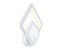 Бра LED FA4289 Ambrella light белый 1 лампа, основание белое в стиле современный классический квадраты
