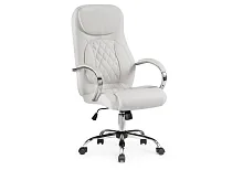Компьютерное кресло Tron white 15517 Woodville, белый/искусственная кожа, ножки/металл/хром, размеры - *1210***610*700