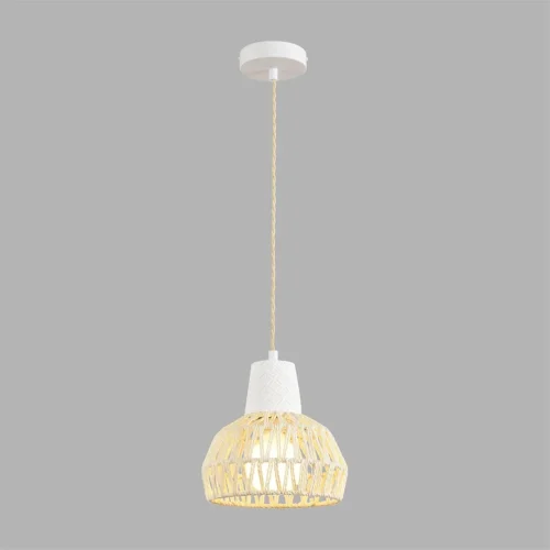 Светильник подвесной Boho 8368/1B Lumion бежевый на 1 лампу, основание белое в стиле скандинавский фото 4 Светильник подвесной Boho 8368/1B Lumion бежевый на 1 лампу, основание белое в стиле скандинавский фото 4