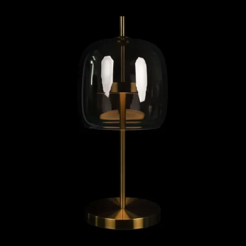 Настольная лампа LED Dauphin 10041T LOFT IT чёрная серая 1 лампа, основание золотое металл в стиле современный  фото 2