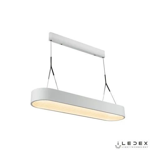 Светильник подвесной LED Bend 8330E-WH iLedex белый 1 лампа, основание белое в стиле хай-тек современный  фото 3
