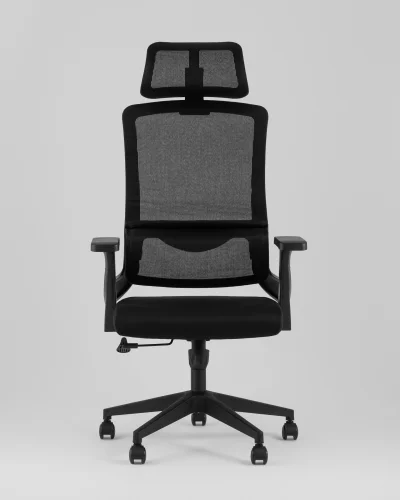 Кресло офисное TopChairs Vantage, черный УТ000040044 Stool Group, чёрный/сетка текстиль, ножки/полимер/чёрный, размеры - 1080*1180**** фото 7