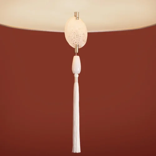 Люстра на штанге Agate FR2052PL-05N Freya серая на 5 ламп, основание никель в стиле классический прованс фото 9