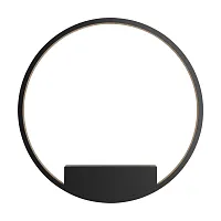 Бра LED Rim MOD058WL-L35B3K Maytoni чёрный на 1 лампу, основание чёрное в стиле минимализм хай-тек современный кольца