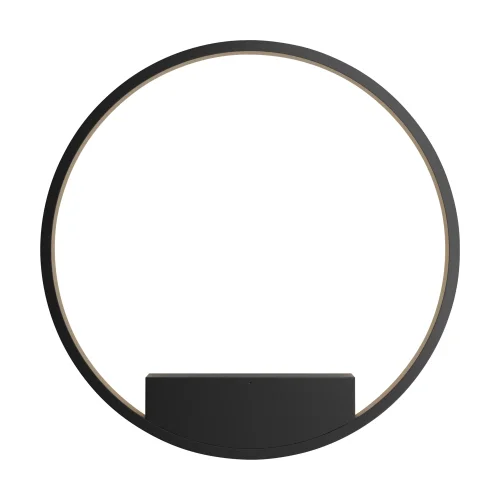 Бра LED Rim MOD058WL-L35B3K Maytoni чёрный на 1 лампу, основание чёрное в стиле минимализм хай-тек современный кольца