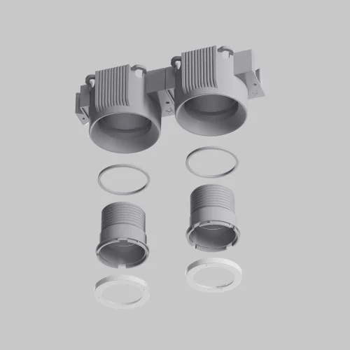 Светильник точечный Intro 2.0 DL137-GU10-W Maytoni белый на 1 лампу, основание белое в стиле современный круглый фото 15