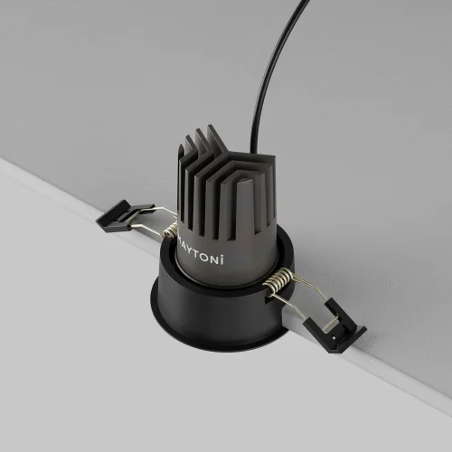 Светильник точечный LED Dip DL115-10W-3K-B Maytoni чёрный на 1 лампу, основание чёрное в стиле современный хай-тек круглый фото 8