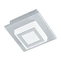 Светильник потолочный LED MASIANO 94505 Eglo серый белый 1 лампа, основание серое в стиле минимализм современный 