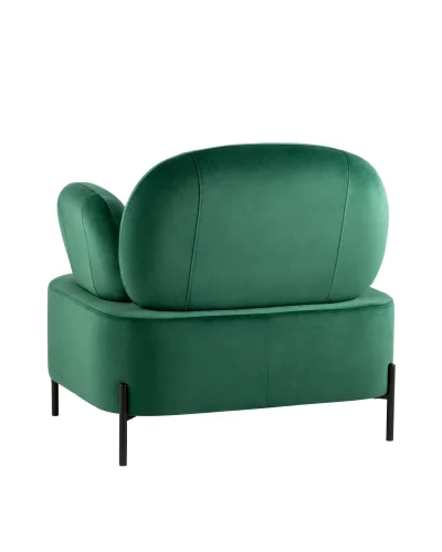 Кресло Кэнди велюр зелёный УТ000035881 Stool Group, зелёный/велюр, ножки/металл/чёрный, размеры - ****860*790мм фото 6