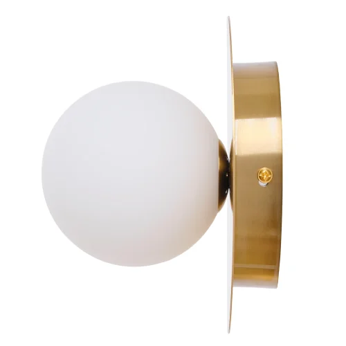 Бра July MR2001-1WC MyFar белый на 1 лампа, основание золотое в стиле современный  фото 4