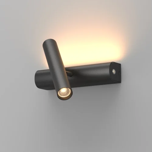 Бра с выключателем LED MOD442WL-L8B3K1 Paradox Maytoni чёрный на 1 лампу, основание чёрное в стиле минимализм современный для чтения фото 6 Бра с выключателем LED MOD442WL-L8B3K1 Paradox Maytoni чёрный на 1 лампу, основание чёрное в стиле минимализм современный для чтения фото 6