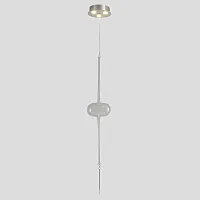 Светильник подвесной LED GLASS SP3W LED CHROME Crystal Lux прозрачный на 3 лампы, основание хром в стиле 