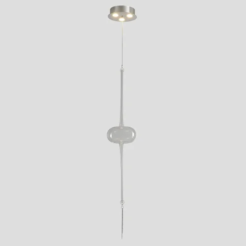 Светильник подвесной LED GLASS SP3W LED CHROME Crystal Lux прозрачный на 3 лампы, основание хром в стиле 