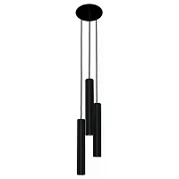 Светильник подвесной Eye 8917-NW Nowodvorski чёрный 3 лампы, основание чёрное в стиле минимализм каскад трубочки