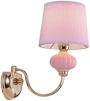 Бра Villana WE378.01.371 Wertmark розовый 1 лампа, основание золотое розовое в стиле классический 