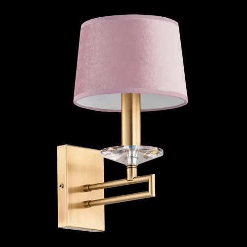 Бра Zola ZOL-K-1(P/A) Kutek розовый на 1 лампа, основание бронзовое в стиле американский  фото 2