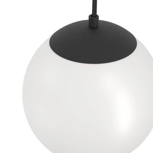 Светильник подвесной в розетку Rondo 3 900977 Eglo белый 1 лампа, основание чёрное в стиле современный с выключателем в розетку фото 3