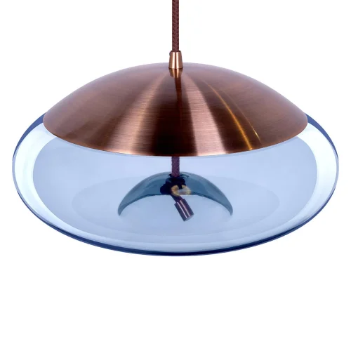 Светильник подвесной LED Knot 8133-D mini LOFT IT голубой 1 лампа, основание медь в стиле современный  фото 5