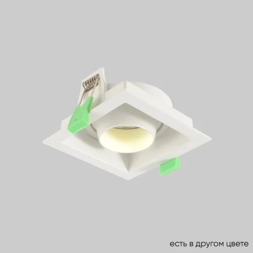 Светильник точечный CLT 069C1 WH Crystal Lux белый на 1 лампу, основание белое в стиле современный квадратный