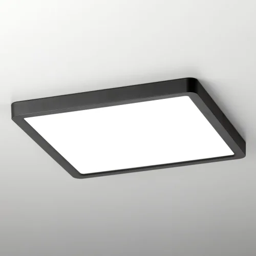 Светильник потолочный LED DIMM Бейсик CL738K241V Citilux белый 1 лампа, основание чёрное в стиле современный хай-тек квадратный фото 4