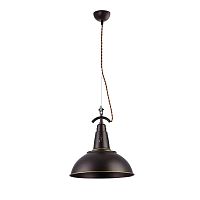 Светильник подвесной лофт Ming VL6196P01 Vele Luce коричневый 1 лампа, основание коричневое в стиле лофт 