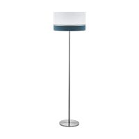 Торшер Spaltini 39558 Eglo  белый синий 1 лампа, основание матовое никель в стиле современный
