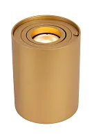 Настольная лампа Tube 22552/05/02 Lucide матовая золото латунь 1 лампа, основание матовое золото латунь металл в стиле лофт современный 