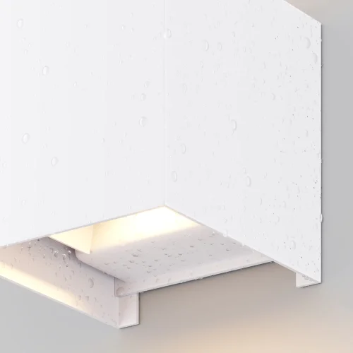 Настенный светильник уличный LED Fulton O572WL-L6W Maytoni уличный IP54 белый на 1 лампу, плафон белый в стиле современный LED фото 5